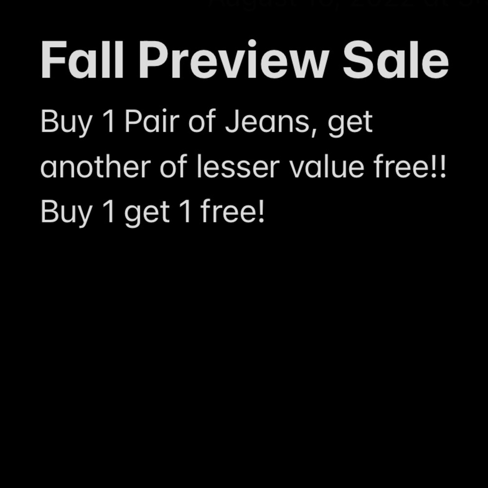 Buy 1 get 1 free Jeans